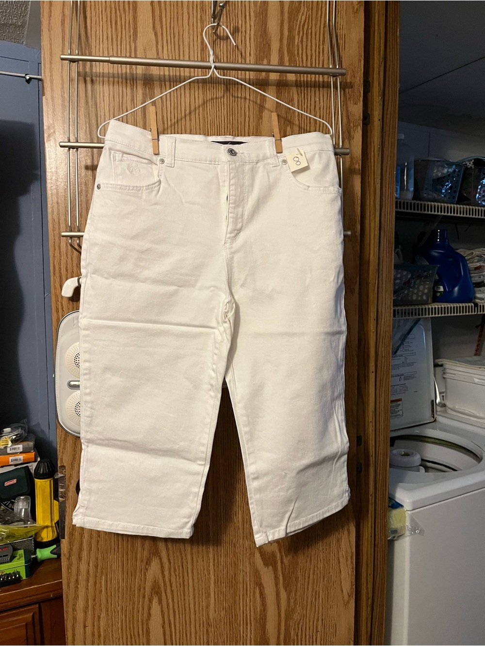 Gloria Vanderbilt White Ankle Crop Jeans